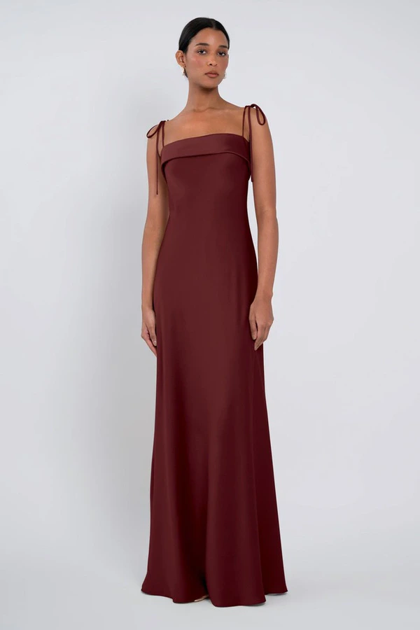 Landry bridesmaid dress by Jenny Yoo in Dark Berry - Burgundy - Front Landry bridesmaid dress by Jenny Yoo in Dark Berry - Burgundy - Front