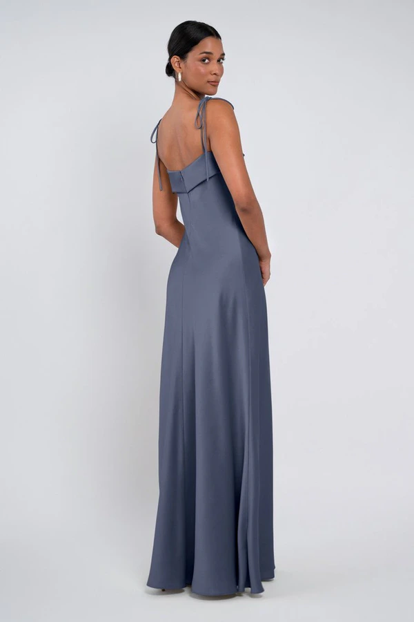 Landry bridesmaid dress by Jenny Yoo in Dusk - Grey - Back Landry bridesmaid dress by Jenny Yoo in Dusk - Grey - Back