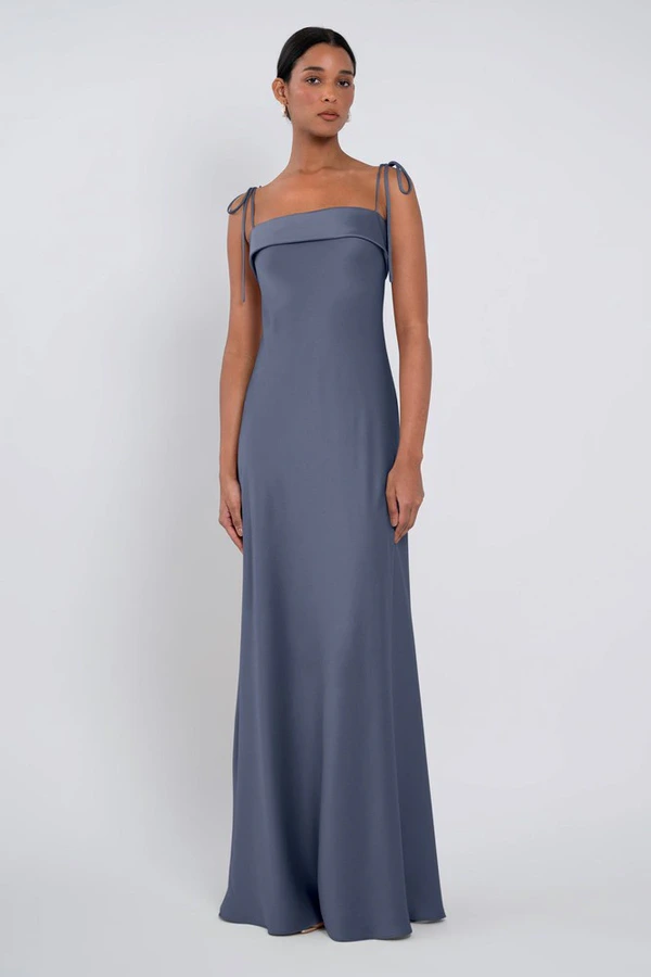 Landry bridesmaid dress by Jenny Yoo in Dusk - Grey - Front Landry bridesmaid dress by Jenny Yoo in Dusk - Grey - Front