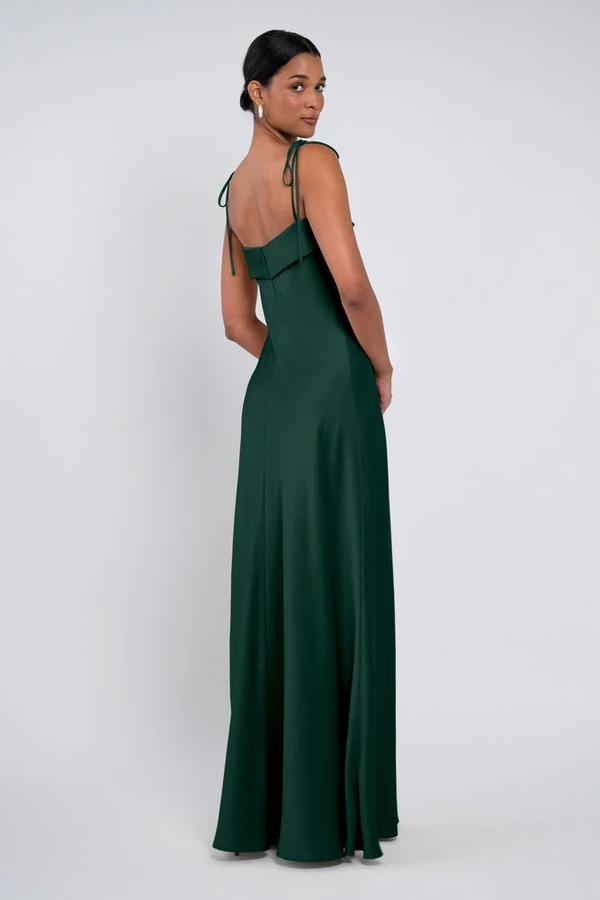Landry Emerald Green Bridesmaid Dress by Jenny Yoo - back Landry Emerald Green Bridesmaid Dress by Jenny Yoo - back