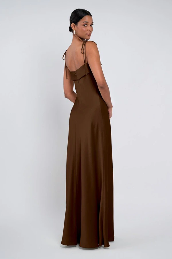 Landry bridesmaid dress by Jenny Yoo in Espresso - Brown - Back Landry bridesmaid dress by Jenny Yoo in Espresso - Brown - Back
