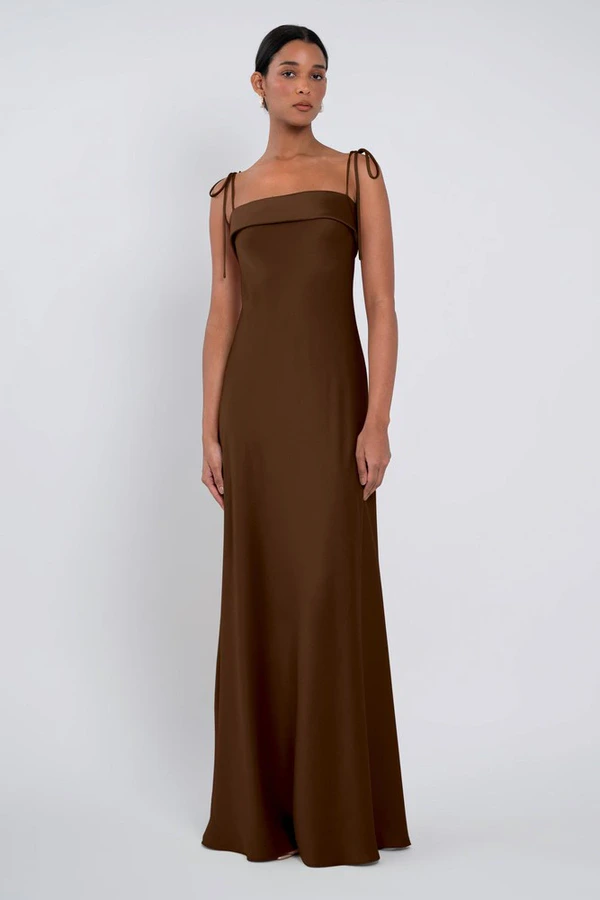 Landry bridesmaid dress by Jenny Yoo in Espresso - Brown - Front Landry bridesmaid dress by Jenny Yoo in Espresso - Brown - Front