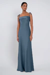 Landry bridesmaid dress by Jenny Yoo in Evening Blue - Navy - Front