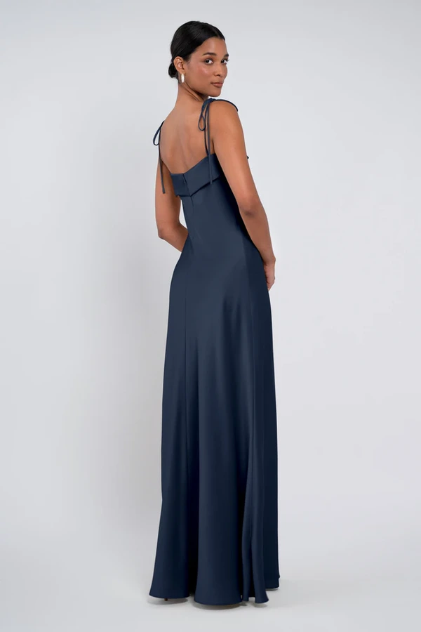 Landry French Blue Bridesmaid Dress by Jenny Yoo - Back Landry bridesmaid dress by Jenny Yoo in French Blue - Blue - Back
