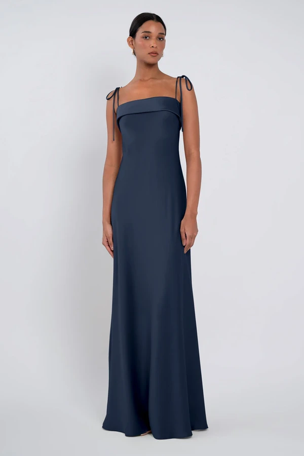 Landry French Blue Bridesmaid Dress by Jenny Yoo - Front Landry bridesmaid dress by Jenny Yoo in French Blue - Blue - Front