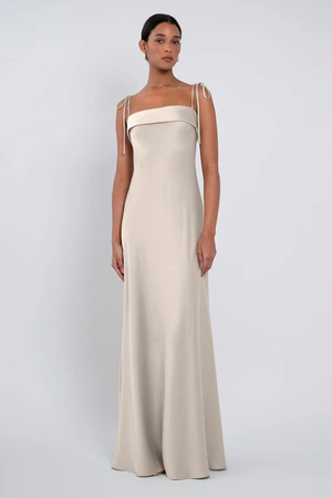 Landry bridesmaid dress by Jenny Yoo in Latte - Neutral - Front