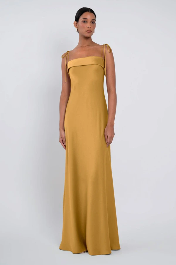 Landry bridesmaid dress by Jenny Yoo in Marigold - Yellow - Front Landry bridesmaid dress by Jenny Yoo in Marigold - Yellow - Front