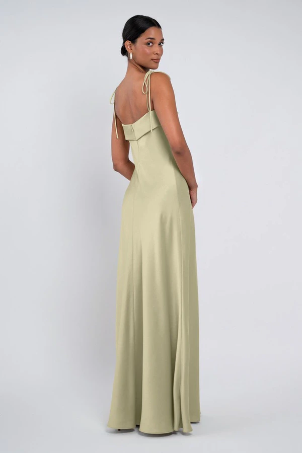 Landry Matcha Green Bridesmaid Dress by Jenny Yoo - back Landry Matcha Green Bridesmaid Dress by Jenny Yoo - back