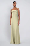 Landry Matcha Green Bridesmaid Dress by Jenny Yoo - front