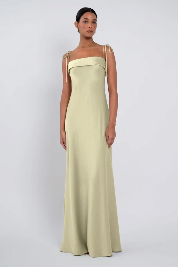 Landry Matcha Green Bridesmaid Dress by Jenny Yoo - front Landry Matcha Green Bridesmaid Dress by Jenny Yoo - front