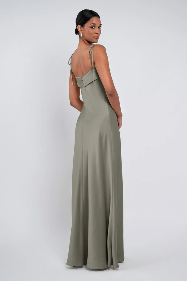 Landry Moss Green Bridesmaid Dress by Jenny Yoo - back Landry Moss Green Bridesmaid Dress by Jenny Yoo - back