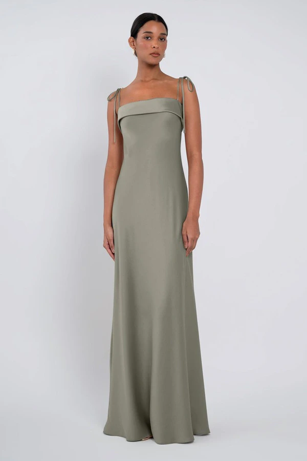 Landry Moss Green Bridesmaid Dress by Jenny Yoo - front Landry Moss Green Bridesmaid Dress by Jenny Yoo - front
