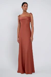 Landry bridesmaid dress by Jenny Yoo in Rust - Orange - Front
