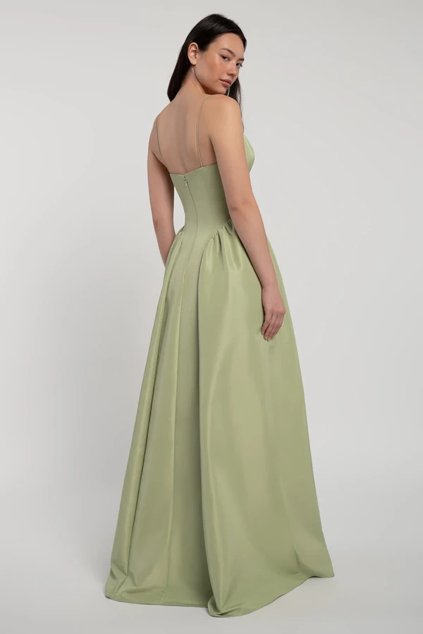 Leni bridesmaid dress by Jenny Yoo in Pistachio - Green - Back Leni bridesmaid dress by Jenny Yoo in Pistachio - Green - Back