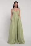 Leni bridesmaid dress by Jenny Yoo in Pistachio - Green - Side
