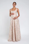 Lilly Ophelia Maternity Blush Multi embroidered bridesmaid dress by Jenny Yoo (front)