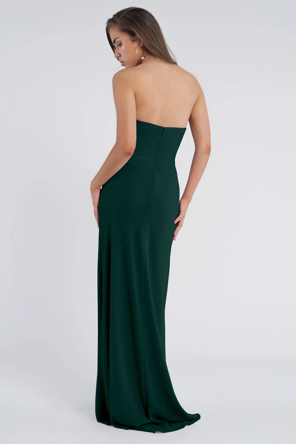 Liv Emerald Green bridesmaid dress by Jenny Yoo — back Liv Emerald Green bridesmaid dress by Jenny Yoo — back