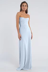 Liv Whisper Blue Blue bridesmaid dress by Jenny Yoo — front