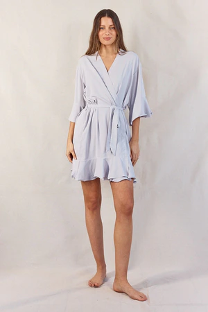 Olivia Matte Ruffle Lilac Bridesmaid Robes