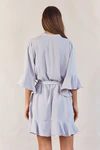 Olivia Matte Ruffle Lilac Bridesmaid Robe