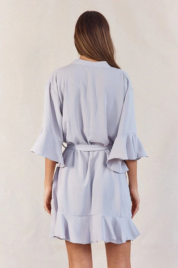 Olivia Matte Ruffle Lilac Bridesmaid Robe Olivia Matte Ruffle Lilac Bridesmaid Robe
