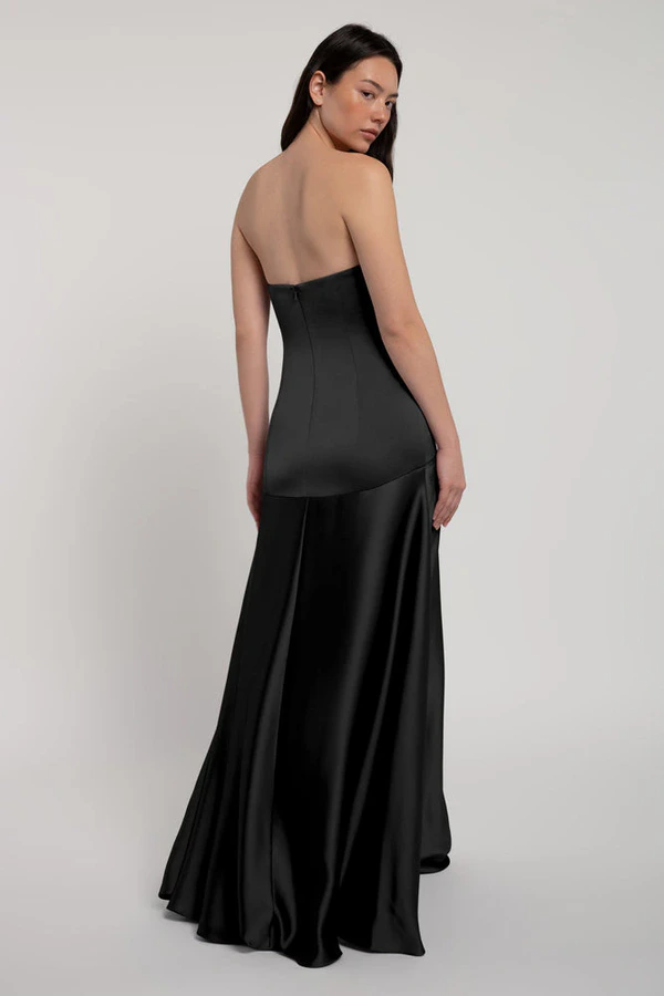 Pia Black Black bridesmaid dress by Jenny Yoo — back Pia Black Black bridesmaid dress by Jenny Yoo — back