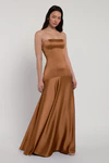 Pia Bronze Gold bridesmaid dress by Jenny Yoo — detail