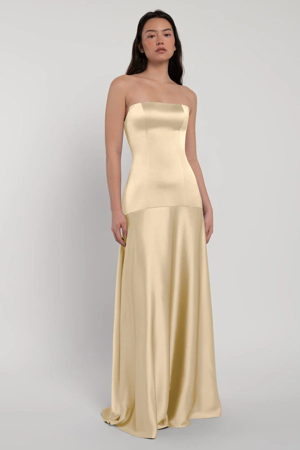 Pia Buttercup Yellow bridesmaid dress by Jenny Yoo — front Pia Buttercup Yellow bridesmaid dress by Jenny Yoo — front