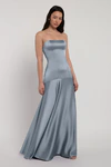 Pia Chambray Blue bridesmaid dress by Jenny Yoo — detail