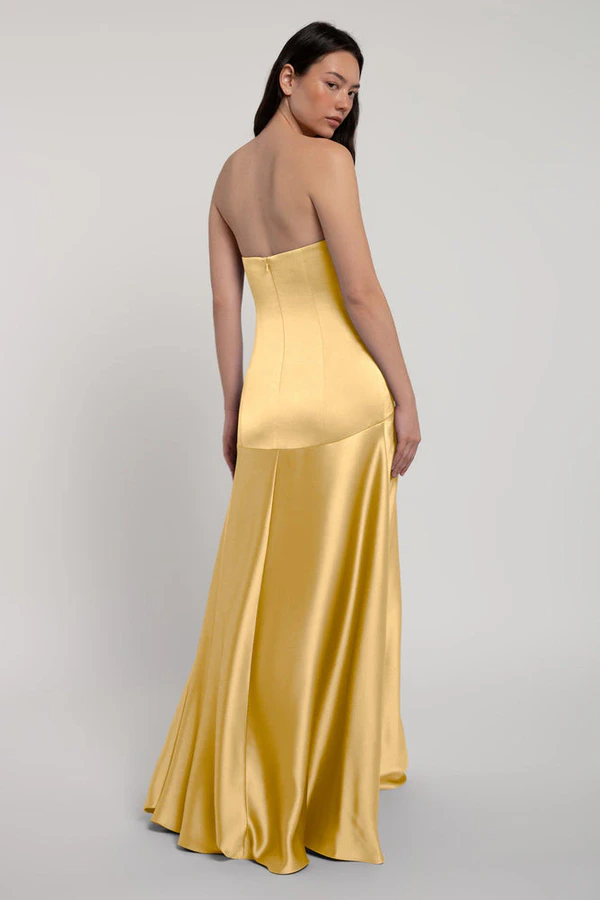 Pia Daffodil Yellow bridesmaid dress by Jenny Yoo — back Pia Daffodil Yellow bridesmaid dress by Jenny Yoo — back