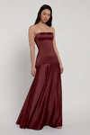 Pia Dark Berry Burgundy bridesmaid dress by Jenny Yoo — detail