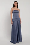 Pia Dusk Blue bridesmaid dress by Jenny Yoo — front