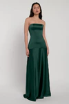 Pia Emerald Green bridesmaid dress by Jenny Yoo — front