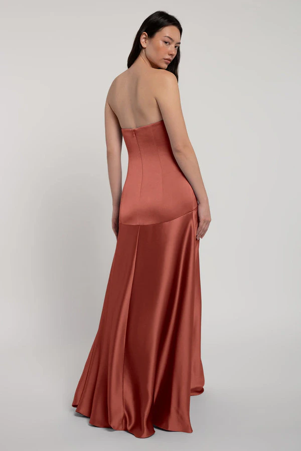 Pia English Rose Blush bridesmaid dress by Jenny Yoo — back Pia English Rose Blush bridesmaid dress by Jenny Yoo — back