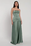 Pia Eucalyptus Green bridesmaid dress by Jenny Yoo — front