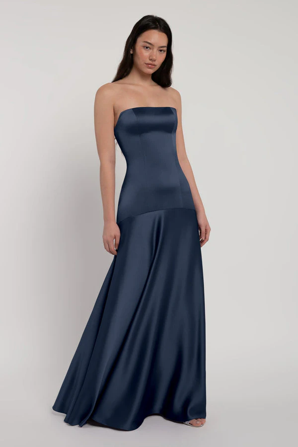 Pia French Blue Blue bridesmaid dress by Jenny Yoo — detail Pia French Blue Blue bridesmaid dress by Jenny Yoo — detail