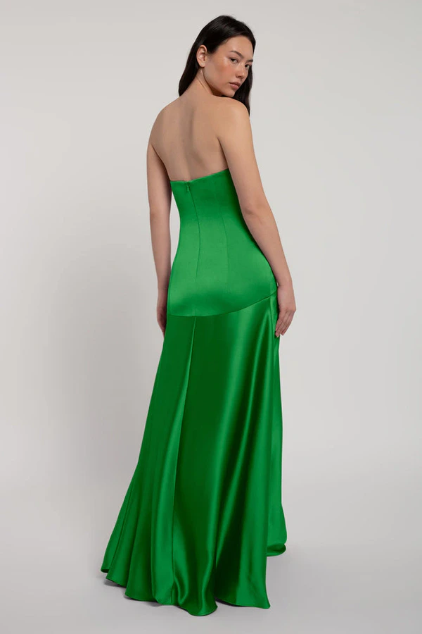 Pia Kelly Green Green bridesmaid dress by Jenny Yoo — back Pia Kelly Green Green bridesmaid dress by Jenny Yoo — back