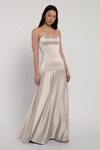 Pia Latte Brown bridesmaid dress by Jenny Yoo — detail