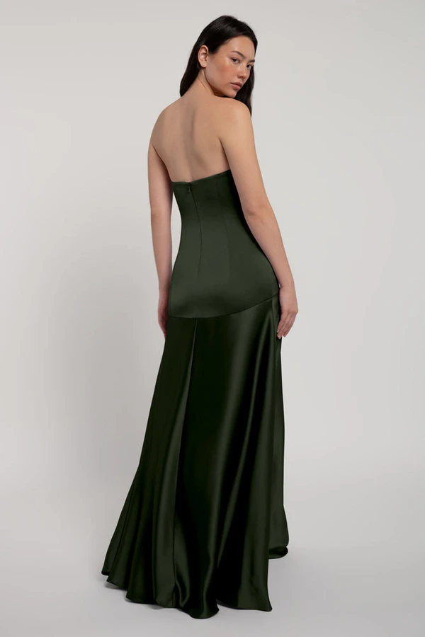 Pia Loden Green bridesmaid dress by Jenny Yoo — back Pia Loden Green bridesmaid dress by Jenny Yoo — back
