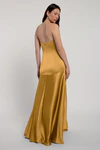 Pia Marigold Gold bridesmaid dress by Jenny Yoo — back