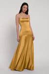 Pia Marigold Gold bridesmaid dress by Jenny Yoo — detail
