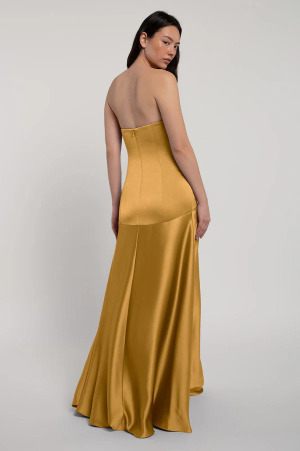 Pia Marigold Orange bridesmaid dress by Jenny Yoo — back Pia Marigold Orange bridesmaid dress by Jenny Yoo — back