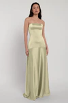 Pia Matcha Green bridesmaid dress by Jenny Yoo — front