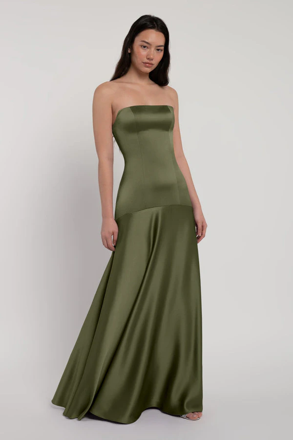 Pia Olive Green bridesmaid dress by Jenny Yoo — detail Pia Olive Green bridesmaid dress by Jenny Yoo — detail