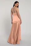Pia Peach Bellini Pink bridesmaid dress by Jenny Yoo — back