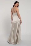 Pia Platinum Grey bridesmaid dress by Jenny Yoo — back