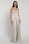 Pia Platinum Grey bridesmaid dress by Jenny Yoo — front