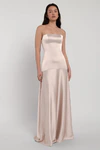 Pia Prosecco Champagne bridesmaid dress by Jenny Yoo — front