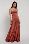 Pia Rust Orange bridesmaid dress by Jenny Yoo — detail