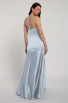 Pia Whisper Blue Blue bridesmaid dress by Jenny Yoo — back